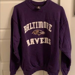 Mens Large Baltimore Ravens Crewneck Sweatshirt